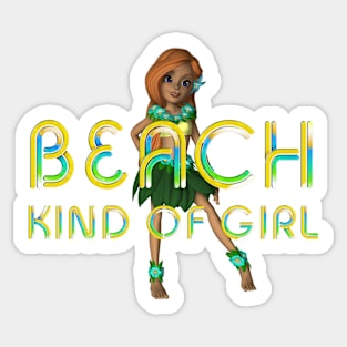 Beach Kind of Girl Sticker